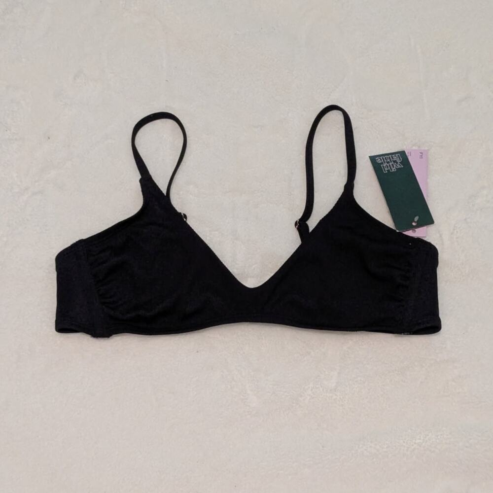 Cute Women's Black Swimwear Top Size M